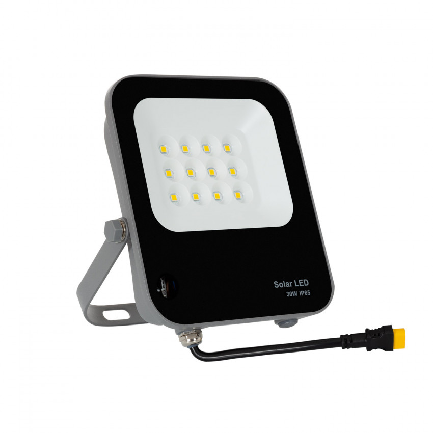 Projecteur solaire LED 30W 750Lm détecteur et télécommande